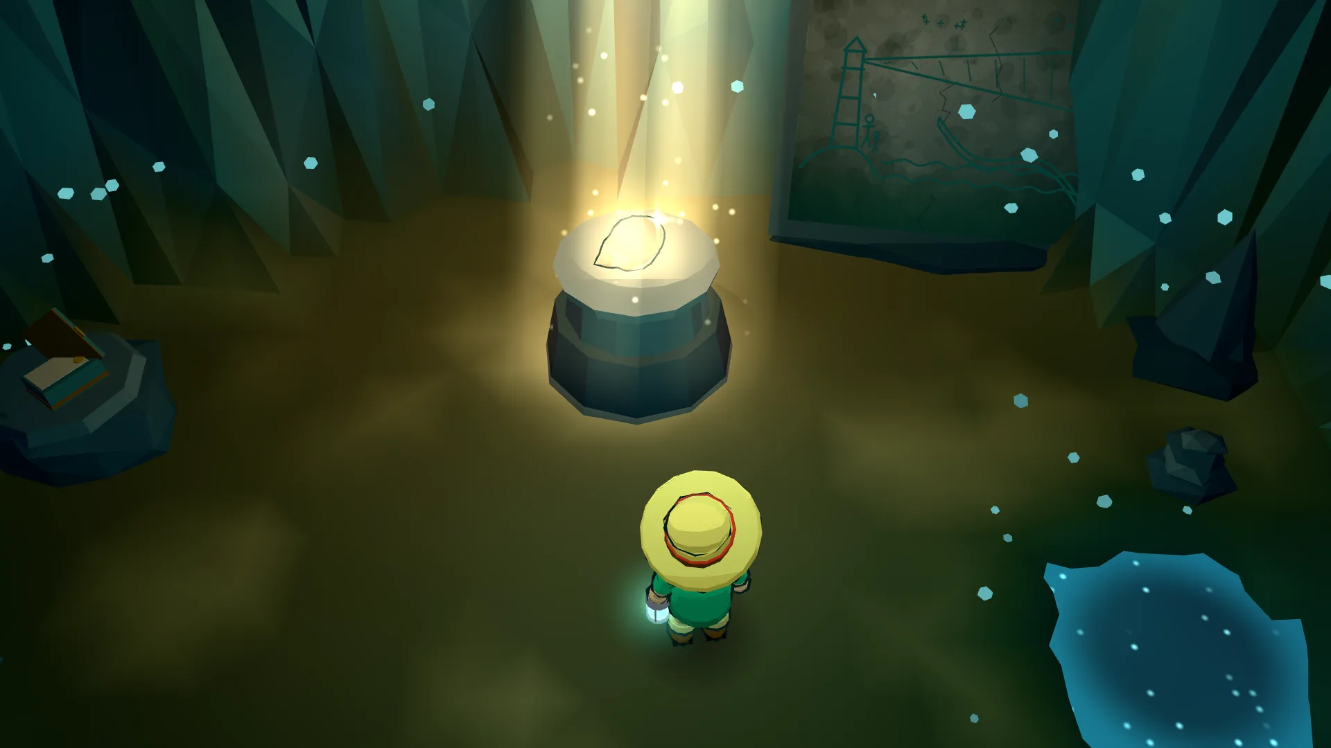 Inside the sea cave